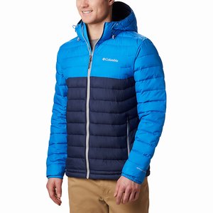 Columbia Powder Lite™ Hooded Insulated Jacka Herr Blå (AYKIH7324)